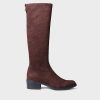Mujer Toni Pons | Bota Alta Para Mujer En Licra En Marron - Trevi-La
