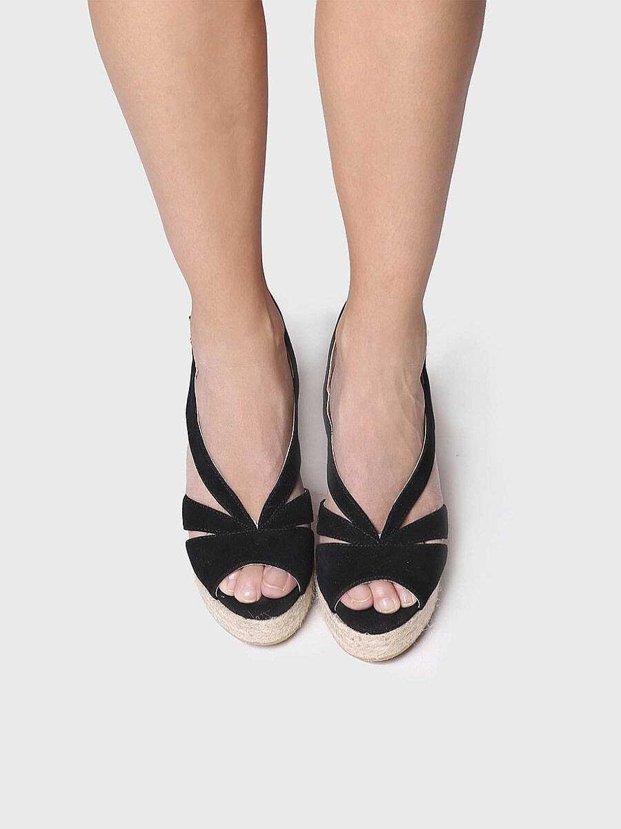 Mujer Toni Pons | Sandalia De Cuna Alta En Color Negro - Naomi-A