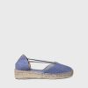 Mujer Toni Pons | Alpargata De Ante Con Tiras En Color Indigo - Erla-A