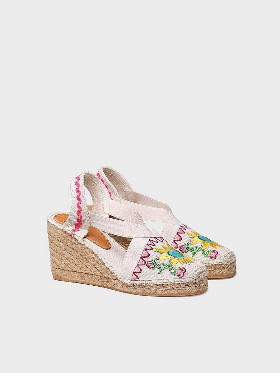 Mujer Toni Pons | Alpargata Ibicenca Multicolor - Gardenia
