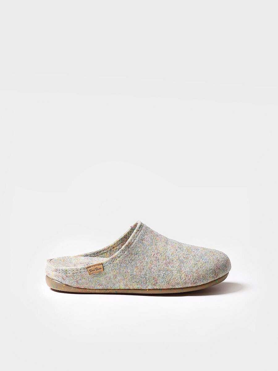 Mujer Toni Pons | Zapatilla Tipo Zueco Para Mujer En Fieltro Reciclado - Mona-Fr Multi