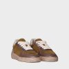 Mujer Toni Pons | Sneaker Para Mujer En Serraje Y Piel En Oliva - Alexandra