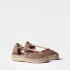 Mujer Toni Pons | Alpargata De Ante Con Tiras En Color Taupe - Erla-A